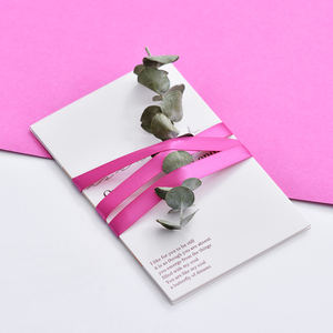 خصم كبير من المصنع شريط ساتان 1/4 بوصة من البوليستر اللين مزدوج الوجه فاخر بلون وردي وأحمر - Product Image 6