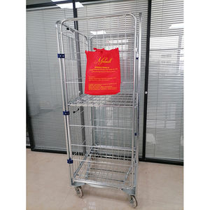 Stockage de fret en métal soudé galvanisé, fil plié, emboîtement en acier de sécurité complet, conteneurs en rouleau à cadre - Product Image 6