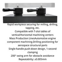 Pince rotative manuelle pour fixation CNC |   Acier allié |   Serrage multi-angles |   Changement de position rapide |   Économise du temps de configuration