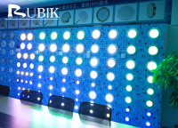 Rubik Upgrade 7,5mm Schlanke Ultradünne 280mm Einteilige 316 Edelstahl IP68 RGB Poolbeleuchtung Wasserdichte Unterwasserlampe Dimmbare Schwimmbadbeleuchtung