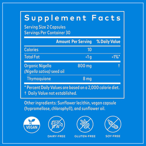 Cápsulas de aceite de semilla negra OEM ODM 800mg aceite de semilla de Nigella orgánico prensado en frío Thymoquione Boost Immunity suplemento sanitario - Product Image 2