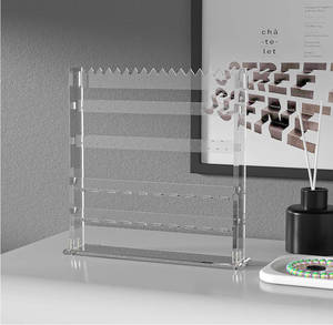 Hot bán rõ ràng Acrylic <span class=keywords><strong>Modular</strong></span> đồ trang sức hiển thị Vòng cổ Organizer đứng cho hiển thị - Product Image 1