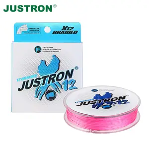 Justron senar pancing 12 kepang 150m, Diameter standar Super elastis ketat tidak mudah menyerap air