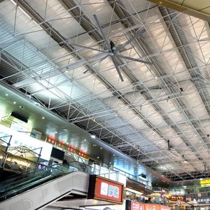 Industrial Ventilation <b>Fan</b> 7.3M Ceiling Mounted 1000W AC Motor <b>Remote</b> <b>Control</b> Large Size Design For Factory Warehouse - Product Image 1