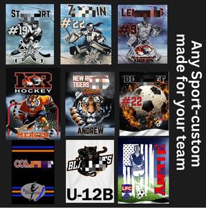 ป้ายติดประตูโรงแรมป้ายธงทัวร์นาเมนต์มีลักษณะเฉพาะตัวสำหรับกระเป๋าฮ็อกกี้วิญญาณสำหรับโค้ชผู้รักษาประตูและผู้เล่นฮอกกี้หญิง - Product Image 6