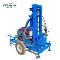 Petite perceuse de forage de moteur diesel de plate-forme de forage de puits d'eau légère de 120m 150m pour l'accès à l'eau de zone éloignée