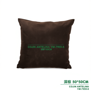 เบาะรองนั่งและหมอนกำมะหยี่สีน้ำตาลเข้ม Cojin Antelina Ice Point 50*50 - Product Image 3