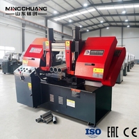 Sierra de cinta horizontal de metal hidráulica de doble columna GB4230 Mingchuang con certificación CE y motor de 3.0kW