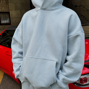 Conjunto Deportivo 100% Algodón, Sudaderas con Capucha y Pantalones Deportivos para <span class=keywords><strong>Hombre</strong></span>, Conjunto Holgado, Fabricante de Sudaderas con Capucha Lisas - Product Image 3