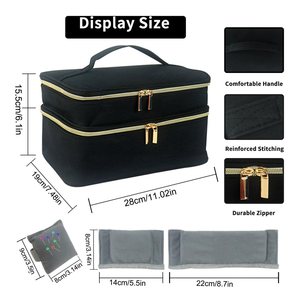 Boîte de rangement à double couche pour la couture, sac pour fournitures de couture, panier de couture - Product Image 3
