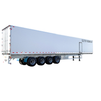 Vente directe usine : Semi-remorque frigorifique type fourgon de 45 pieds, de qualité supérieure, pour le stockage de marchandises.