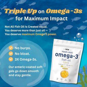 Suplemen <span class=keywords><strong>Omega</strong></span> <span class=keywords><strong>3</strong></span> Gmp Factory 1000mg <span class=keywords><strong>OMEGA</strong></span> <span class=keywords><strong>3</strong></span> Minyak Ikan Kapsul Softgel Grosir Tersedia Oem Dom - Product Image 3