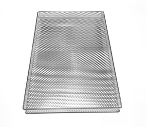 Tùy Chỉnh SS201 304 Thép Không Gỉ Đục Khay Lò Tấm Pan Cho Nướng Nướng Cá & Rau Món Ăn Chảo - Product Image 1