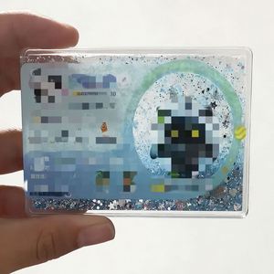 UV Printed Plastic Keyring <b>Custom</b> Oil Floating Acrylic Block Liquid <b>Keychain</b> - Product Image 4