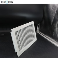 Grille de ventilation industrielle moderne en alliage d'aluminium à 0 degré, carrée, rectangulaire, linéaire, pour plafond, pour climatisation de bureau