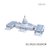 Puzzle 3D HTL Monuments Mondiaux – Kit de Modélisation Architecturale DIY – Jouet Éducatif pour Enfants et Adultes – Décoration d'Intérieur – Vente en Gros