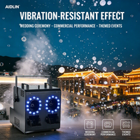 Machine à fumée et bulles LED double tête 900W 3-en-1 avec télécommande DMX512, effet de scène électrique pour mariage, fête, discothèque
