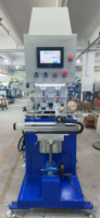 Mesin Cetak Pad Servo 2 Warna dengan Fixture Rotary dan Cup Tinta Tertutup, Semua Penggerak Listrik untuk Komponen Elektronik