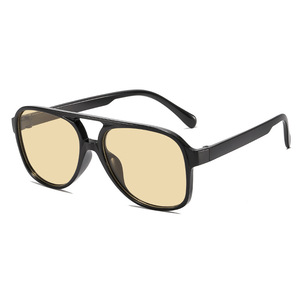 Lunettes <span class=keywords><strong>de</strong></span> <span class=keywords><strong>soleil</strong></span> rétro à double pont, grande monture personnalisée, pour <span class=keywords><strong>femme</strong></span>, protection solaire, vente en gros, nouvelle collection, best-seller - Product Image 6