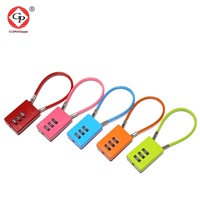 Petit cadenas à combinaison durable et poli, câble de verrouillage, déverrouillage par traction, 80x50mm, pour panier de vélo, casque, armoire de dortoir, câble métallique