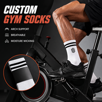 Chaussettes Confortables Montantes Personnalisables avec Logo de Marque Motif Minimaliste Tailles Personnalisées Décontractées pour le Jogging, la Marche, le Tennis Printemps Adultes