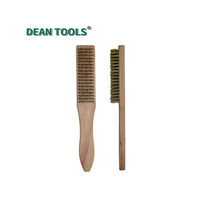 Brosse de nettoyage à manche plat en fil de laiton anti-étincelle 8*18mm, brosse d'entretien industrielle DEAN TOOLS