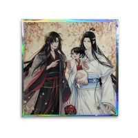 Présentoir en acrylique lenticulaire à double flash et double changement d'image pour figurines d'anime, affichage multi-images, fournisseur de cartes NFC pour marchandises