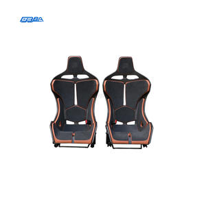 Asiento de coche de fibra de carbono seca con color de logotipo personalizable y material de cuero Napa Alcantara para McLaren 540C - Product Image 2