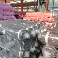 Différentes couleurs personnalisées 100% polyester tissu de drap de lit tissé teint uni
