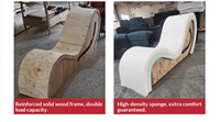 Fauteuil de yoga Dareko Alien avec éclairage, chaise inclinable créative en PU rembourrée d'éponge, pour chambre, salon, petit appartement, couples