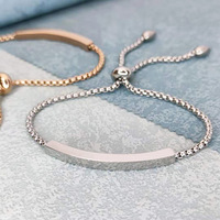 Bracelet Jonc en Acier Inoxydable Plaqué Or de Haute Qualité, Gravure Laser, Tendance Simple, pour Couples, Idéal Cadeau