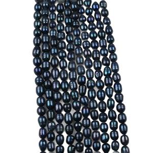 Perles d'eau douce naturelles de 9-10 mm, forme de mètre, Zhuji, matériaux de bijouterie DIY, accessoires, vente en gros - Product Image 5