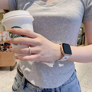 สายนาฬิกาหนังสำหรับแอปเปิลวอทช์ขายดีสายรัดหนังหัวเข็มขัดสำหรับผู้หญิงส่งถึงโรงงานบ้านอย่างรวดเร็ว - Product Image 2