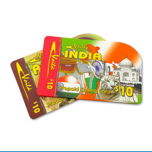 <span class=keywords><strong>Carte</strong></span> de recharge <span class=keywords><strong>prépayée</strong></span> personnalisée avec code PIN, en papier kraft cartonné 350 g/m², impression offset couleur, pour mot de passe de téléphone mobile - Product Image 2