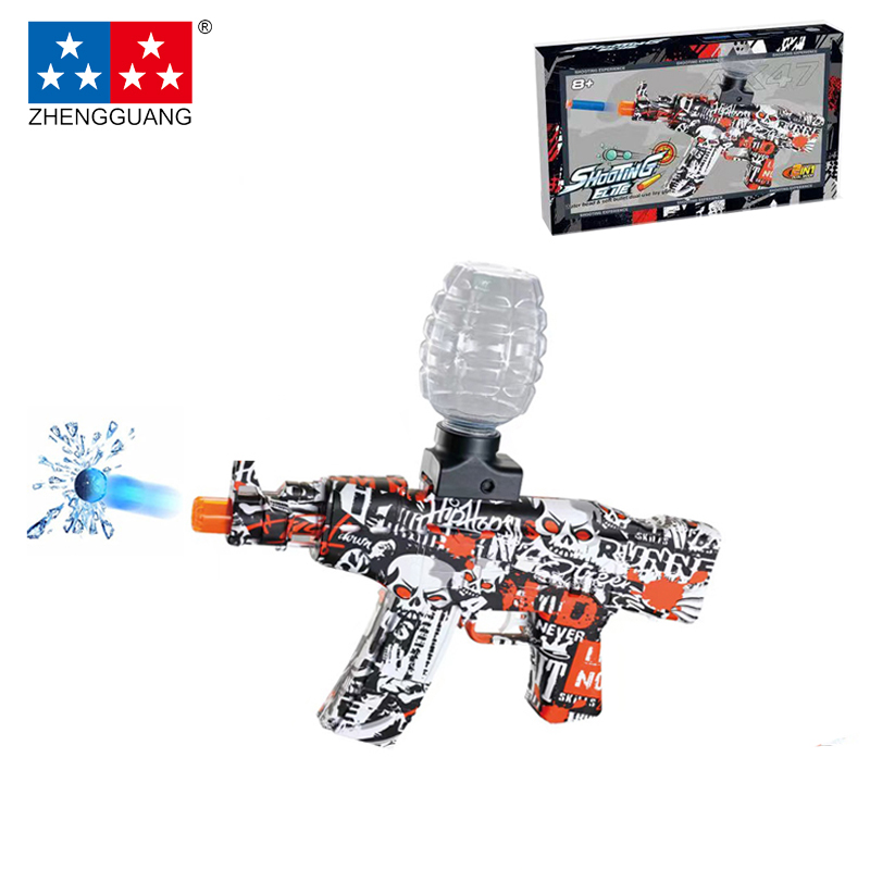 Zhengguang 2 в 1 уличный мягкий пистолет-пуля, игрушка для стрельбы, полностью автоматический Электрический пистолет-АК, пистолет-брызговик