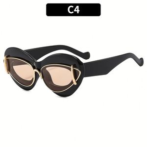 Gafas de Sol Cat Eye de Moda con Logotipo Personalizado para Hombre, Gafas de Sol de Doble Montura, Gafas de Sol Cat Eye Sexys para Mujer - Product Image 6