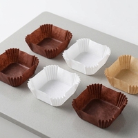Moules à cupcakes carrés en papier pour l'emballage alimentaire de boulangerie