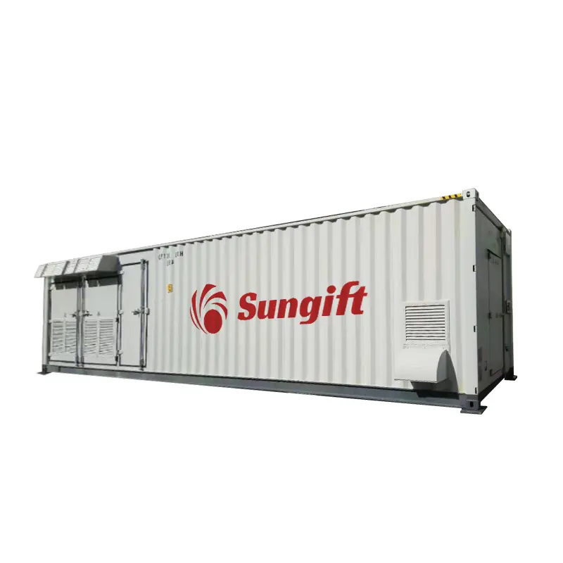 Sungiftエネルギー貯蔵コンテナ200KW500KW1000KW屋外バッテリーキャビネット1MWHエネルギー貯蔵システム用バッテリー発電所