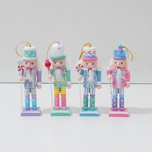 Figurines <span class=keywords><strong>Casse</strong></span>-Noisettes Traditionnelles en Bois, Décorations de Noël pour Table <span class=keywords><strong>et</strong></span> Bureau Intérieurs - Product Image 4