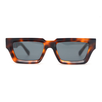 Lunettes de soleil Sifier Retro Millionaire, carrées, en acétate, style punk rock, hip hop, pour hommes et femmes, noir, rose, vert