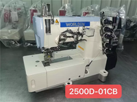 Machine à coudre à lit plat avec fil de couverture supérieure pour couture simple, prix d'usine WD-2500D-01CB