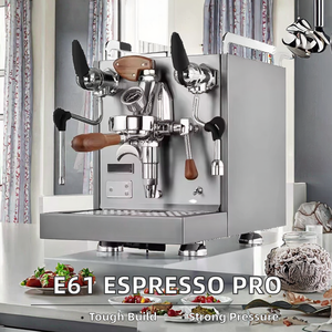 Máquina de Espresso Profesional Comercial de 15 Bares, Acero Inoxidable 304, Bomba de Vibración, Diseño Clásico E61, Sistema de Preparación, Semiautomática para Hotel - Product Image 3