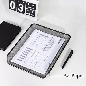 حامل ملفات تجميع الشبك أسود ، مع 3 طبقات سطح مكتب - Product Image 3