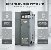 Variateur de fréquence Delta VFD49AMS23ANSAA triphasé 230V à contrôle vectoriel sans capteur pour automatisation industrielle IP21