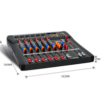 Console de mixage audio professionnelle 6 canaux CT avec 16 effets DSP, équipement audio, contrôleur DJ/console de mixage pour petite scène