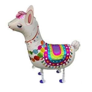 Nuevo diseño de globos para mascotas que caminan dinosaurio pájaros ovejas pollo unicornio Navidad Santa Animal globos de papel de aluminio para Halloween Pascua - Product Image 3