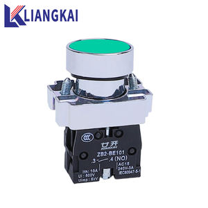 Interrupteur à bouton de commande industriel ZB2 XB2-BA31/42/BD33/<span class=keywords><strong>21</strong></span> bouton d'arrêt d'urgence bouton plat IP65 métal 2NO - Product Image 1