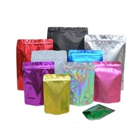 Impression personnalisée refermable noir mat rose feuille d'aluminium fermeture à glissière bolsa doypack scellé debout sac de pochette à fermeture éclair pour emballage alimentaire