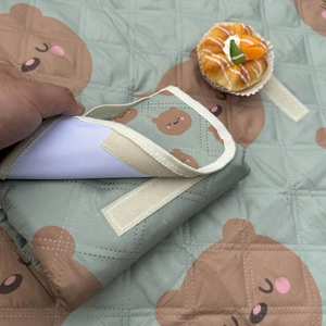 Mini Portable Lightweight Compact Waterproof Oxford Picnic Camping <b>Mat</b> Ultrasonic 3-Layer Thick Machine Washable Durable - Product Image 4