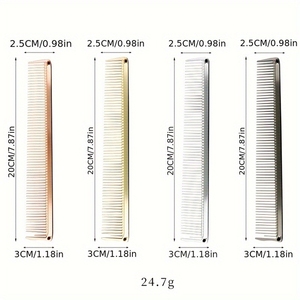 <span class=keywords><strong>Pettine</strong></span> professionale per <span class=keywords><strong>capelli</strong></span> a denti larghi per parrucchieri <span class=keywords><strong>capelli</strong></span> lunghi <span class=keywords><strong>pettine</strong></span> per <span class=keywords><strong>capelli</strong></span> ricci e <span class=keywords><strong>pettine</strong></span> da barbiere portatile in alluminio - Product Image 4